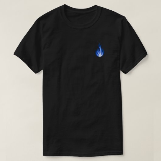 青保い炎が燃えた Tシャツ (デザイン正面)