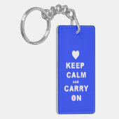 青保に運落ち着く キーホルダー (正面左)