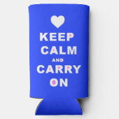 青保に運落ち着く スリム缶クーラー (裏面)