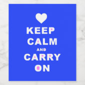 青保に運落ち着く ワインラベル (シングルラベル)