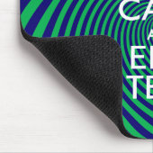 青保緑の渦巻き旋回デコールの静かな文字 マウスパッド (コーナー)