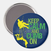 青保落ち着きと岩に登る登山磁石 マグネット (正面/裏面)