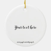 青信じい花の木が好い セラミックオーナメント (裏面)