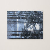 青光の白い松。 ジグソーパズル (横)