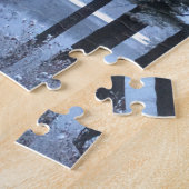 青光の白い松。 ジグソーパズル (側面)