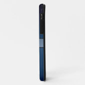 青光沢ステンレス鋼メタルと金ゴールドボタン2 Case-Mate iPhoneケース (裏面/左)