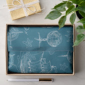 青写真の航海ので写実的なパターン 薄葉紙 (ギフト)