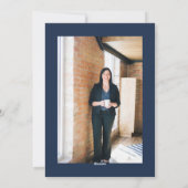 青写真クリスマスツリー企業のの非写真 シーズンカード (裏面)