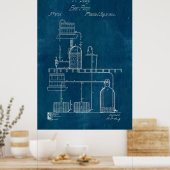 青写真ビール製造設備 ポスター (キッチン)