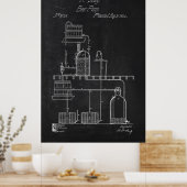 青写真ビール製造設備 ポスター (キッチン)