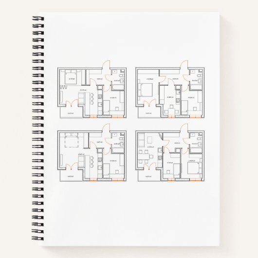 青写真付き企業ノートブック ノートブック (正面)