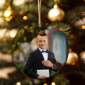 青写真宗教クロスボーイファースト・コミュニオン セラミックオーナメント