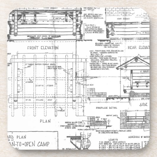 青写真 コースター (正面)