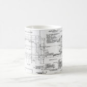 青写真 コーヒーマグカップ (中央)