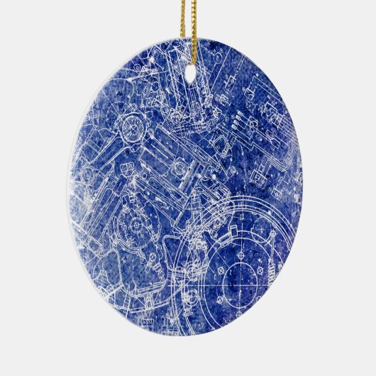 青写真 セラミックオーナメント (右)