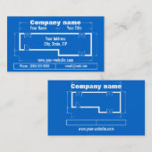 青写真 名刺 (正面/裏面)