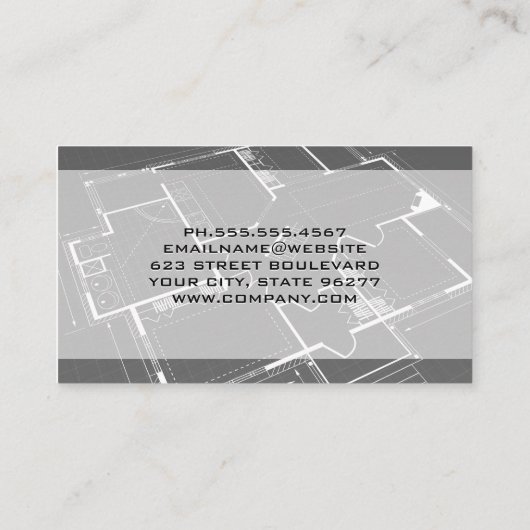 青写真 | 家太陽ののロゴ 名刺 (裏面)