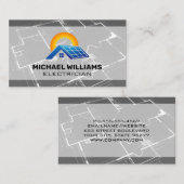 青写真 | 家太陽ののロゴ 名刺 (正面/裏面)