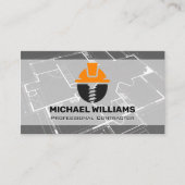 青写真 |建築ロゴ 名刺 (正面)