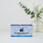 青写真 | 建築建物 名刺 (スタンド正面)