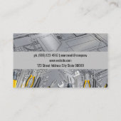 青写真 |金属鋼 |ハードウェアツール 名刺 (裏面)