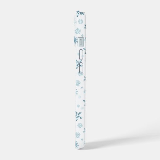 青冬違うの雪片 iPhone 15ケース (左側面)