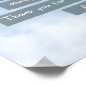 青勇気チャイルド祈りの言葉ポスター ポスター (角)