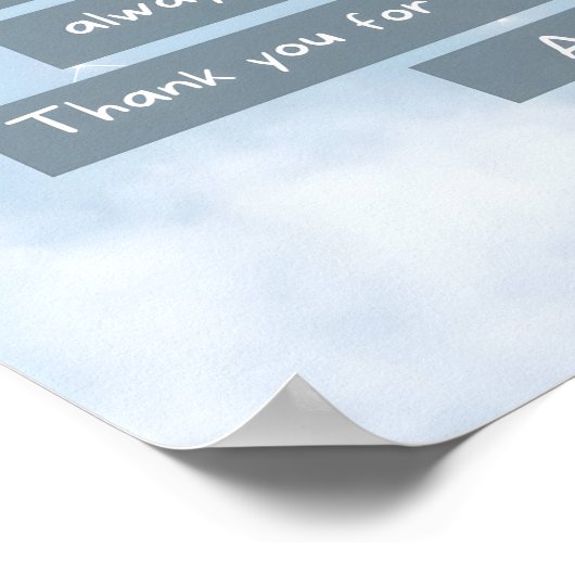 青勇気チャイルド祈りの言葉ポスター ポスター (角)