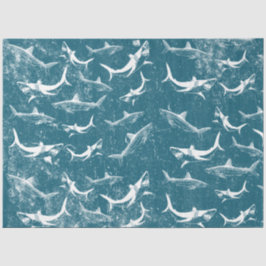 青動揺してサメ柄 薄葉紙