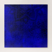 青動揺して曼荼羅の模様 ジグソーパズル (横)