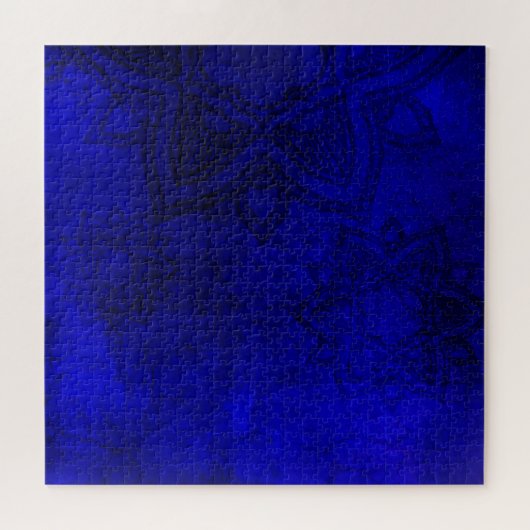 青動揺して曼荼羅の模様 ジグソーパズル (横)