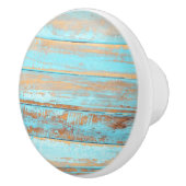 青動揺して色の木絵を描材 セラミックノブ (右)