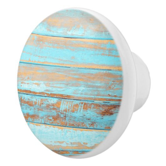 青動揺して色の木絵を描材 セラミックノブ (右)