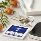 青医学の注意深いKeychainはカスタマイズ キーホルダー (正面右)