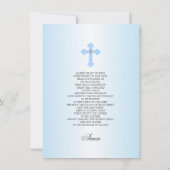 青十エレガント字第一聖餐式少年 招待状 (裏面)