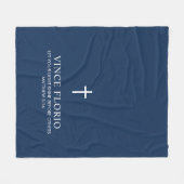 青十字 フリースブランケット (正面(横))