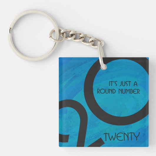 青十年の誕生日 キーホルダー (正面)