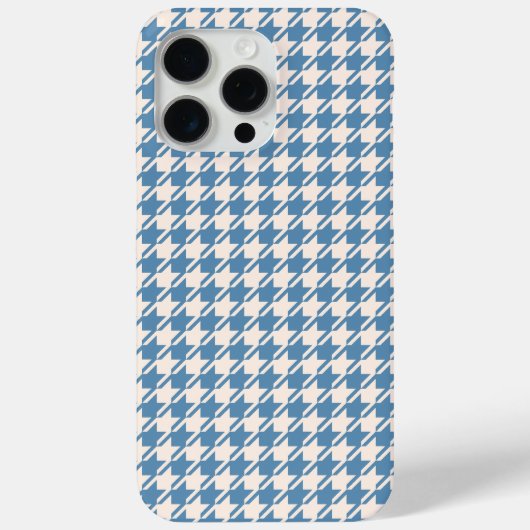 青千鳥格子の+クリームのRptパターン Case-Mate iPhoneケース (裏面)