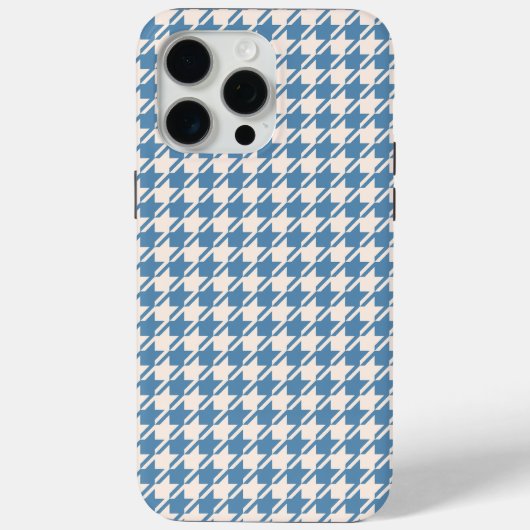 青千鳥格子の+クリームのRptパターン Case-Mate iPhoneケース (裏面)