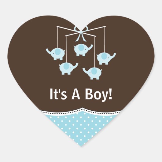 青及びブラウン象の可動装置は感謝していしています ハートシール (正面)