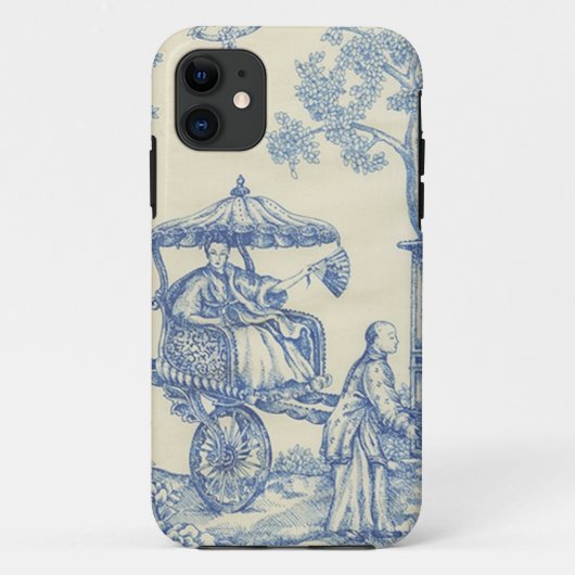 青及び白いのToile Case-Mate iPhoneケース (裏面)