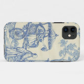 青及び白いのToile Case-Mate iPhoneケース (裏面(横))