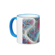 青及び白いキルト-マゼンタ及び水の歓喜