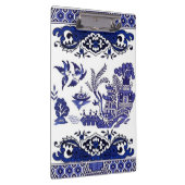 青及び白い中国の青いヤナギのデザイン クリップボード (右)