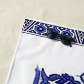 青及び白い中国の青いヤナギのデザイン ビーチタオル (インサイチュ)