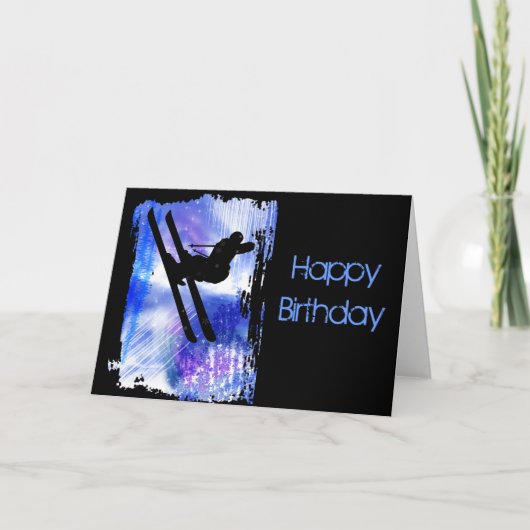 青及び白ははねかけます カード (正面)