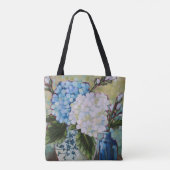 "青及び白"の16" x16"トートバックで調査して下さい トートバッグ (裏面)