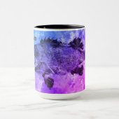 青及び紫色のスズキ、Seward、アラスカ-マグ マグカップ (中央)