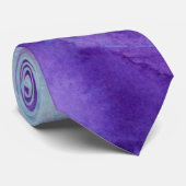青及び紫色の水彩画のネクタイ ネクタイ (ロール)