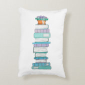 青及び紫色リバーシブルのクッションを予約します アクセントクッション (裏面(縦))